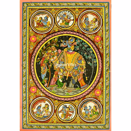 Kandarpa Hasti Pattachitra Painting For Home Wall Art Decor-WallPainting_25