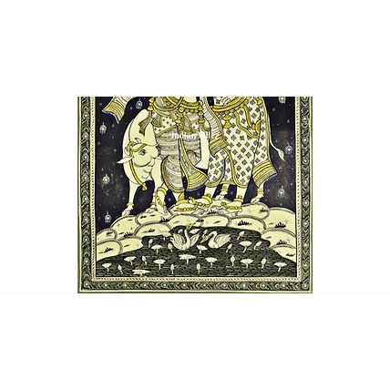 Radha Krishna Pattachitra Art Painting For Home Wall Art Decor-2