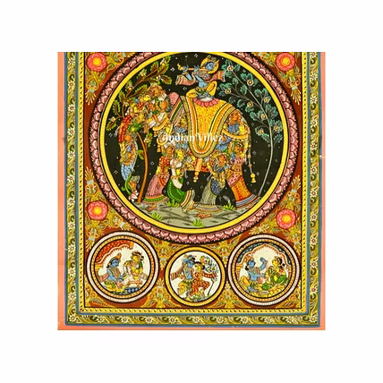 Kandarpa Hasti Pattachitra Painting For Home Wall Art Decor-2