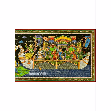 Boita Bandana Pattachitra Art Painting For Home Wall Art Decor-2