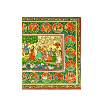 Shree Krishna Life Story Pattachitra Painting For Home wall Art Decor-2
