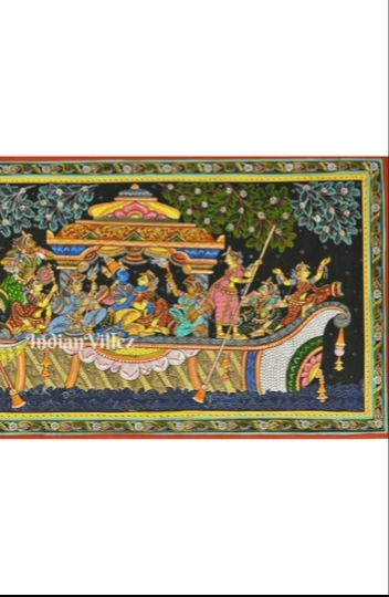 Nabakeli Pattachitra Painting For Home Wall Art Decor-2