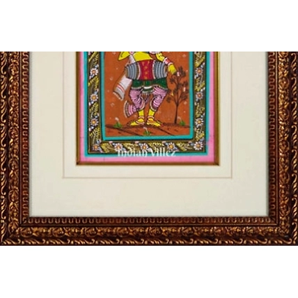 Devadasi Pattachitra Painting For Home Wall Art Decor ( With Frame)-2