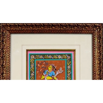 Devadasi Pattachitra Painting For Home Wall Art Decor ( With Frame)-1