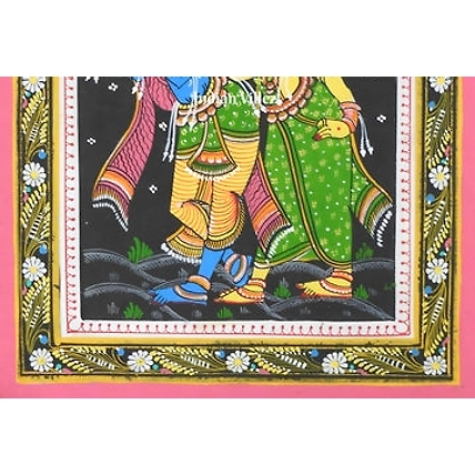 Radha Krishna Pattachitra Wall Painting-1