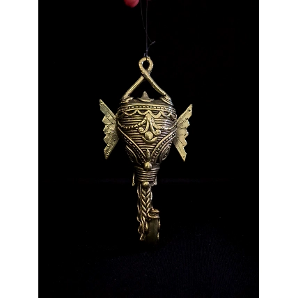 Handmade Dhokra Elephant Head Hander-2