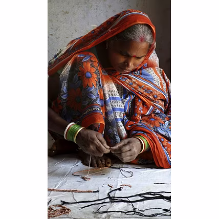 Spiral Design Handmade Tribal Dokra Jewellery-1