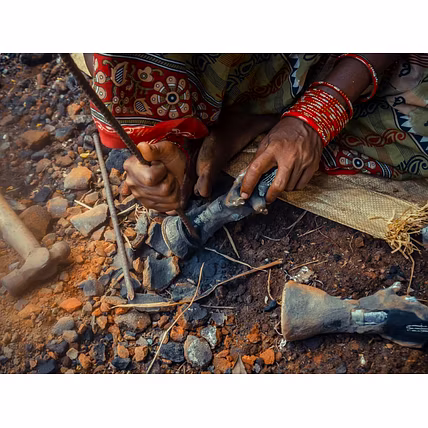 Handmade Tribal Dhokra Jewellery - Seeds-1