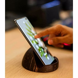 indevillez eco friendly coconut shell coconut shell mobile stand