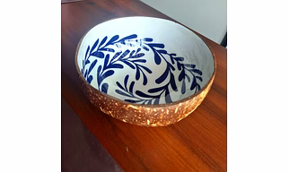 Eco friendly Coconut Shell CERAMIC COATED BOWL