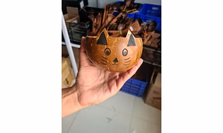 Eco friendly Coconut Shell ANIMAL BOWL DOG & MONKEY AVAILABLE