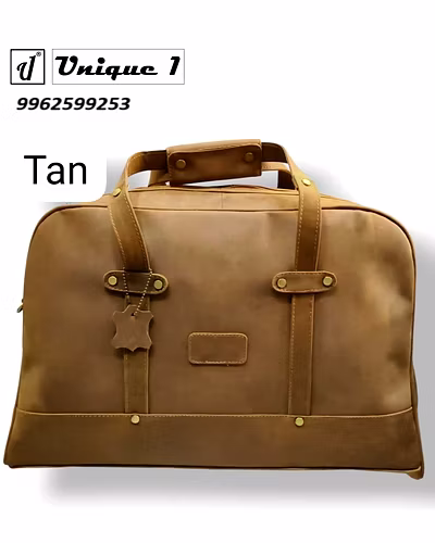 Unique 1- Brown Travel bag - Genuine Leather-1