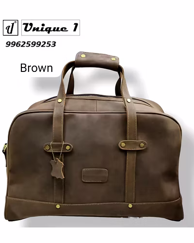 Unique 1- Brown Travel bag - Genuine Leather-949303-3b253a2f