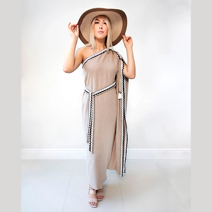Maxi Designer Dress-12421434
