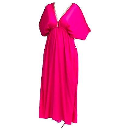 Elegant Fushia Dresstan-1