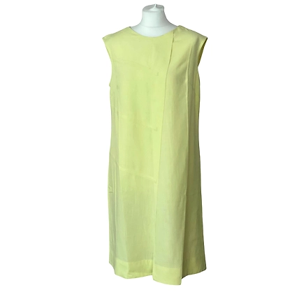 Lemon Linen Dress - Fully Lined-1