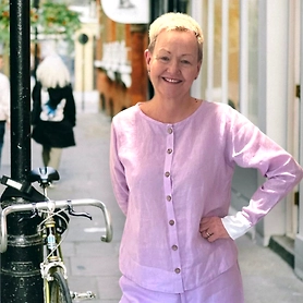 Lilac Linen Blouse