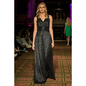 Shimmer Gathered Gown