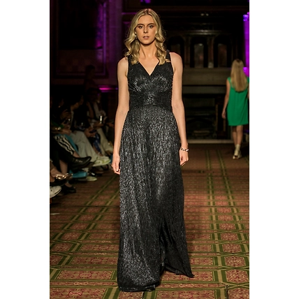 Shimmer Gathered Gown-12423812