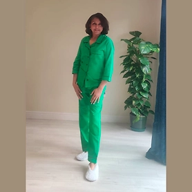 Solid Green PJ Set