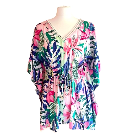 Beaded Laced Neck &amp; Hem - 28&quot;-1