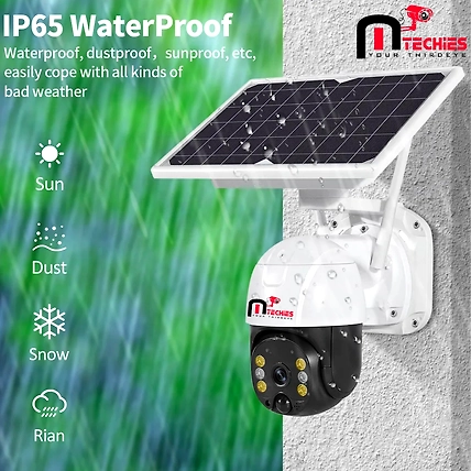 MTechies 4G Solar Camera,-12385790
