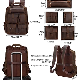LEATHER BACKPACK BAG