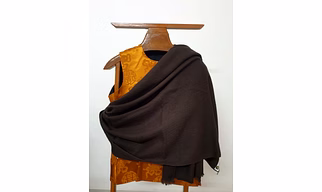 Yak  wool Shawl natural yarns handmade