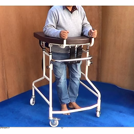 support-gaiter walker with seat & arm support (adult) imi 3028