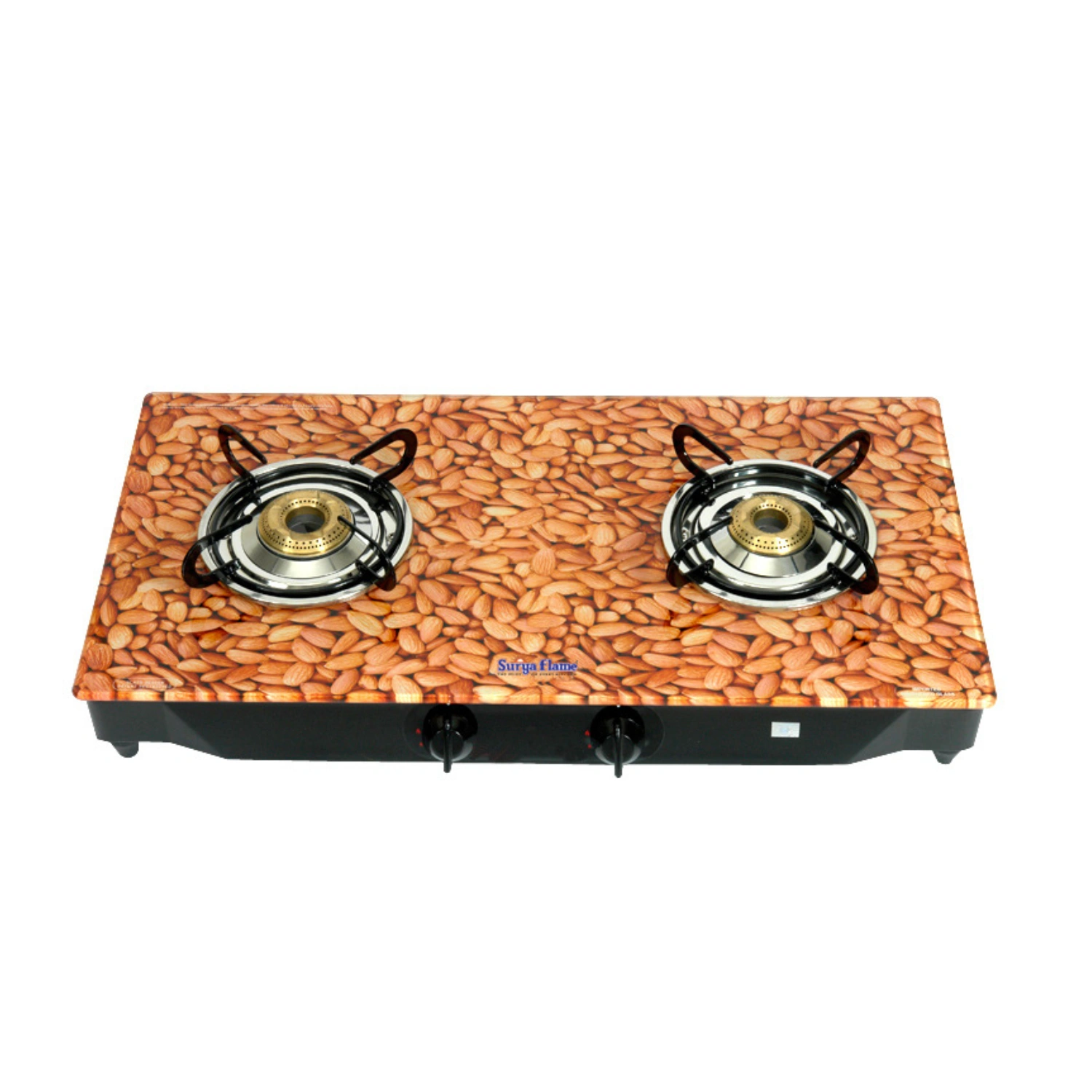 SF LPG Stove 2B Glaze Almond MS-GlassCooktop-1017