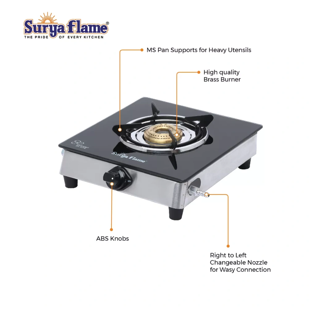 SF LPG Stove 1B Glaze Stainless Steel NA-SSCooktop-1049