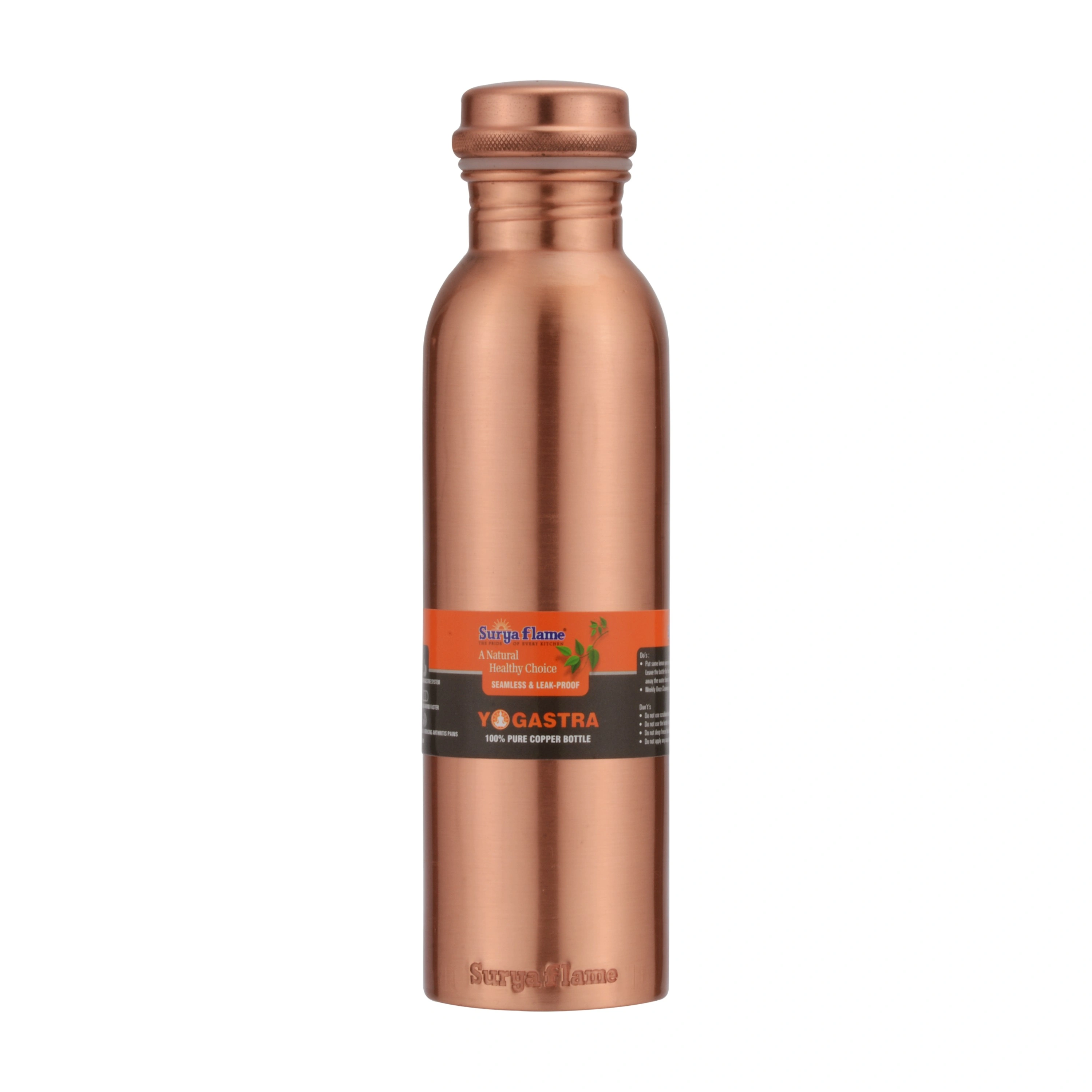 YogAstra Copper Bottle MT 600 ML - Boost Your Health Naturally-4