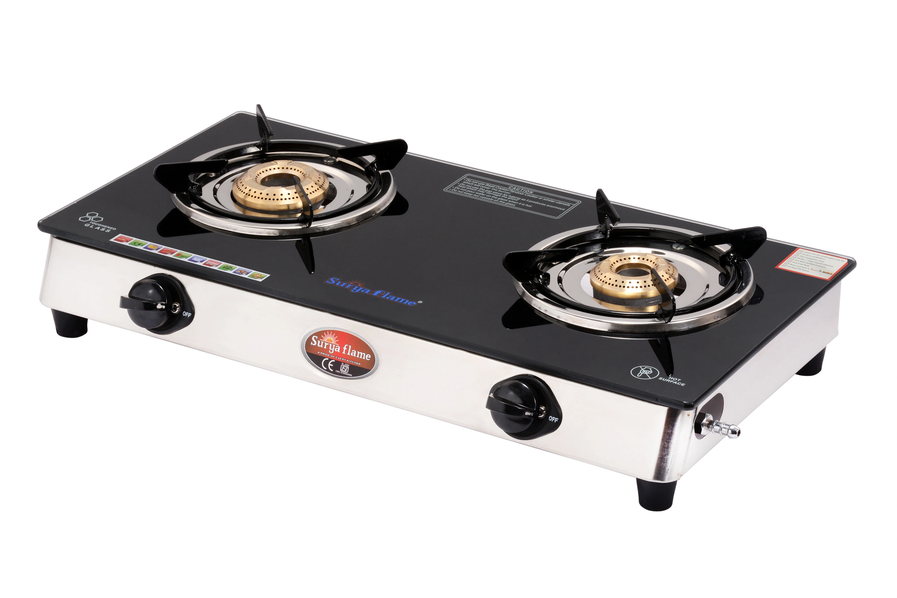 SF LPG Stove 2B Classic BLK GLASS SS BODY-3