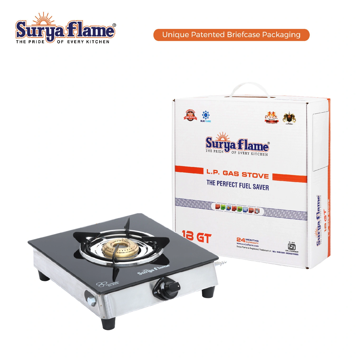 SF LPG Stove 1B Glaze Stainless Steel NA-2