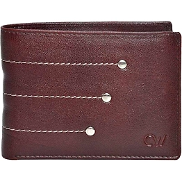 RFID PROTECTED Pure Genuine Brown Leather Wallet
