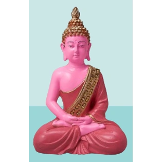 Pink Fiber Buddha Idol