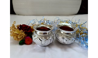 Silver Metal Lota Set
