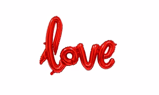 Red Love Foil Balloon