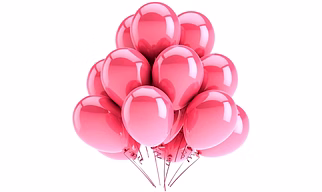 Pink Metallic Rubber Balloons 1.5 Gm Pack of 50 Pc