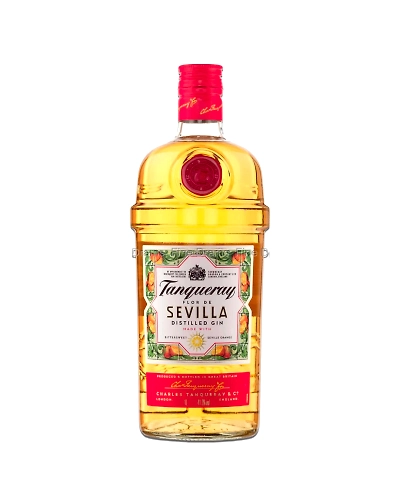 Tanqueray Flor de Sevilla Distilled Gin 1L-GIN-Tan-0069-ledGin1L