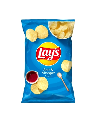 Lays Salt &amp; Vinegar Potato Chips 180g-SNA-Lay-0209-s180g