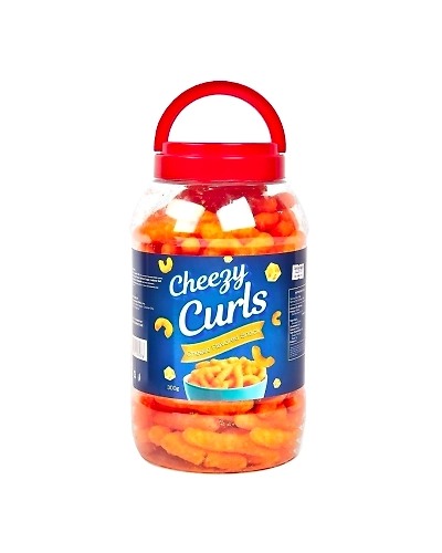 Cheezy Curls 300g-SNA-Che-0221-ls300g