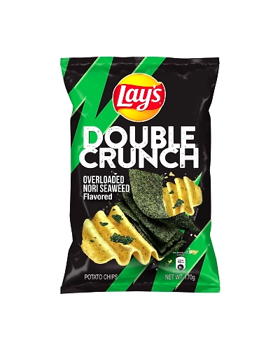 Lays Double Crunch Overloaded Nori Seaweed Potato Chips 170g-SNA-Lay-0467-s170g