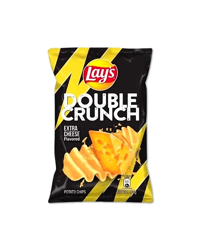 Lays Double Crunch Extra Cheese Potato Chips 170g-SNA-Lay-0514-s170g