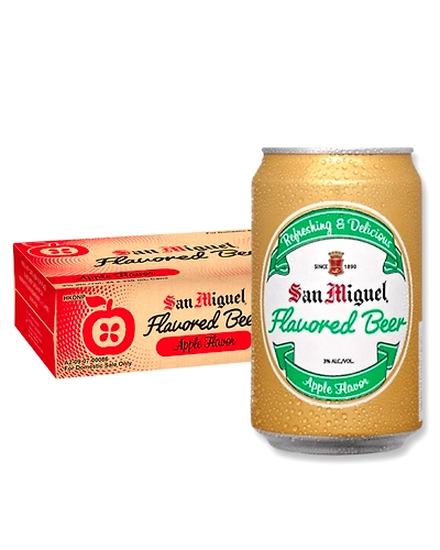 San Mig Apple Beer in Can 330ml 24-Pack-BRC-San-0115-Pack