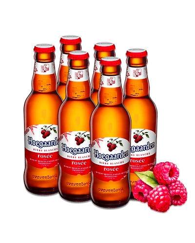 Hoegaarden Rosee Wheat Beer with Raspberry in Btl 248mL 6-pack-BRB-Hoe-0139-48mL6-pack