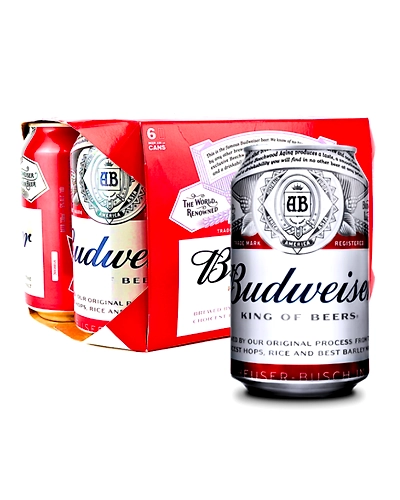 Budweiser Lager Beers in Can 330mL 6-Pack-BRC-Bud-0149-0mL6-Pack