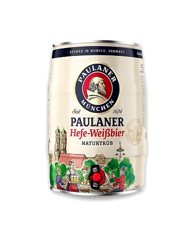 Paulaner Hefe-Weizen Munich Wheat Beer 5L-VYS1586