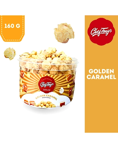 Chef Tony's Golden Caramel Popcorn 160g-VYS1574