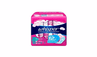 Whisper Cotton Clean Regular Flow Wings 8s